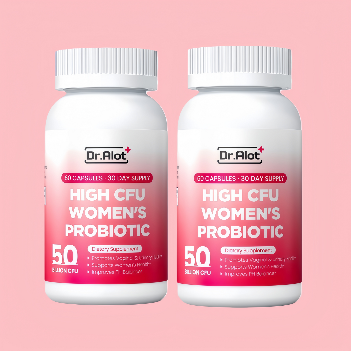 Dralot Probiotics for Women & Super EnzymeBlend(50 Count) 2pack